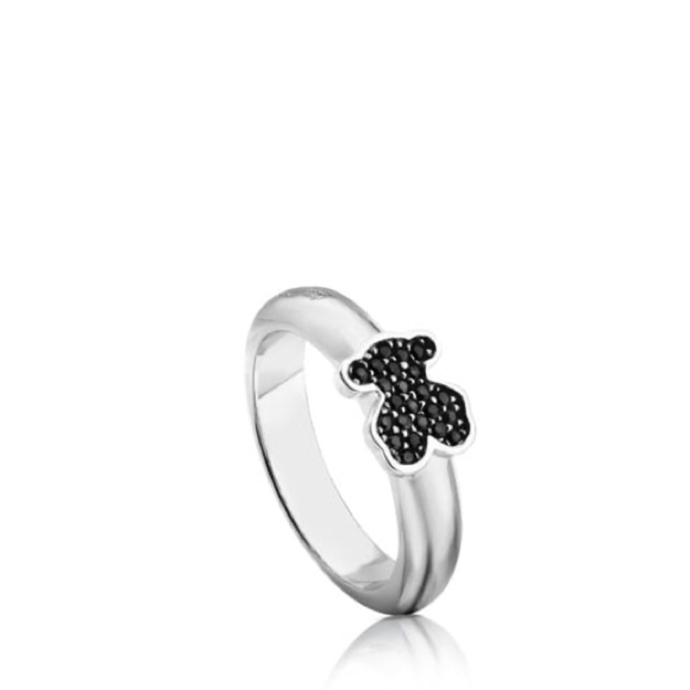 Silver TOUS Gen Ring with Spinels Bear - Picture 2 of 2